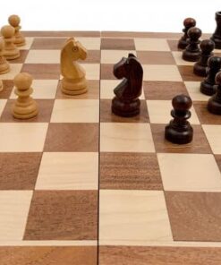 Jeu d'Échecs de voyage magnétique - Échiquier en bois & Pièces d'échecs en bois