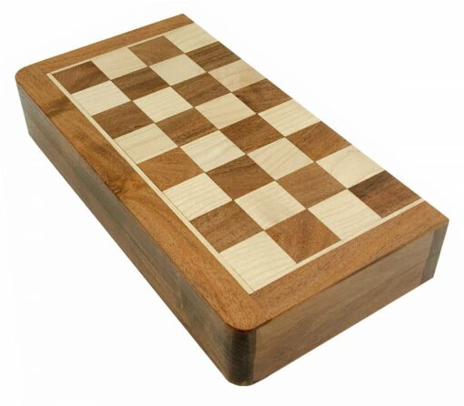 Jeu d'Échecs de voyage magnétique - Échiquier en bois & Pièces d'échecs en bois