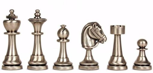 Jeu d'Echecs en Laiton Massif "Staunton"