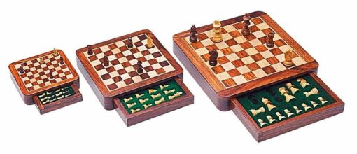 Ensemble Magnétique de Voyage avec Tiroir de Rangement en Bois