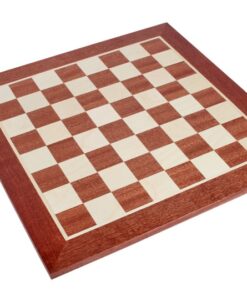 Jeu d'échec & Echiquier Taille n ° 4 (sans notation) acajou / sycomore