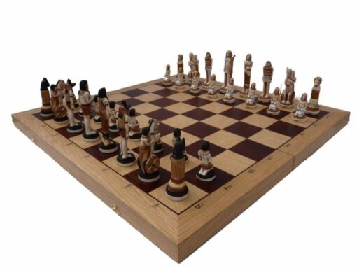 288-1-Ensemble-Tourist-Jeu-Echec-Bois-Charme-Hêtre-Lestée-Echiquier-Bois-Erable-Acajou