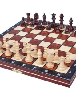 206-1-Ensemble-Grunwald-Luxe-Jeu-Echecs-Marbre-Echiquier-Pliant-Bois-Acajou-Sycomore-Erable