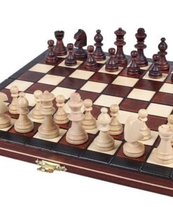 172-1-Ensemble-Indian-Jeu-Echecs-Bois-Charme-Echiquier-Pliable-Bois-Charme-Hêtre