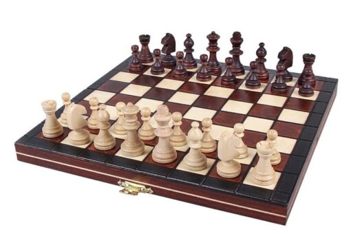 172-1-Ensemble-Indian-Jeu-Echecs-Bois-Charme-Echiquier-Pliable-Bois-Charme-Hêtre